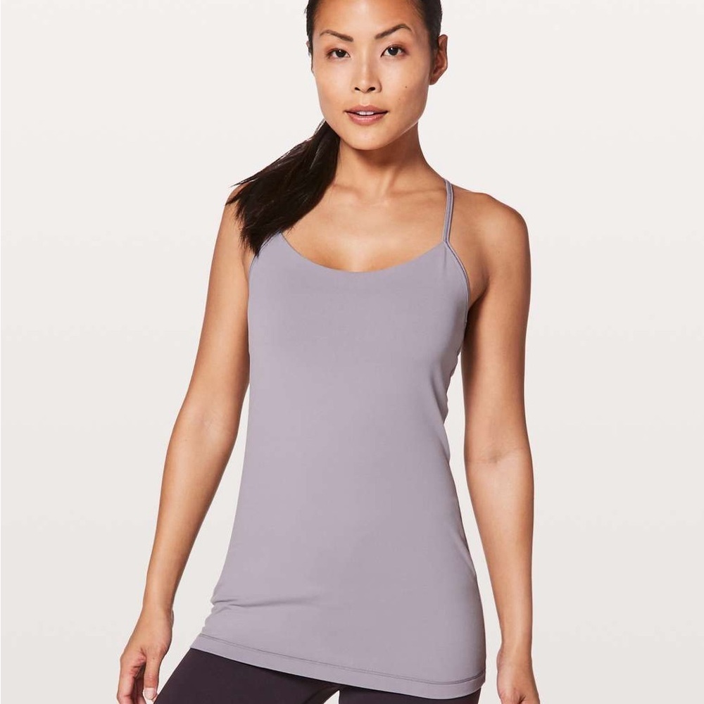 Lululemon Power Pose Tank – Dusty Dawn (Lavender Grey) – Size 4